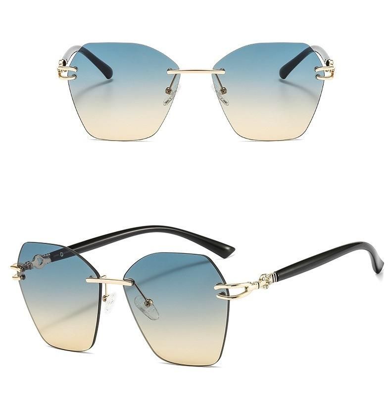 Stokc! ! Frameless New Metal Ladies Designer Sunglasse