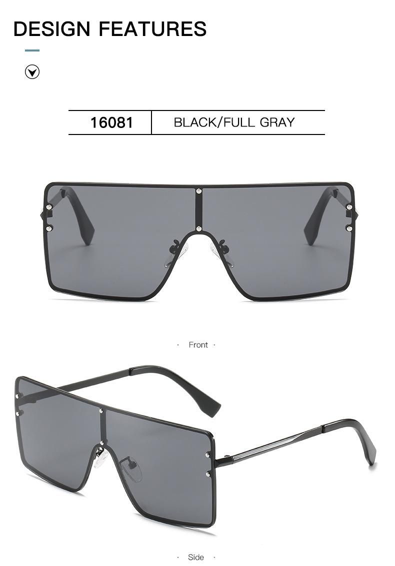 2020 Ready Stock Online Hot Sale Star Lens Rimless Metal Fashion Sunglasses for Women