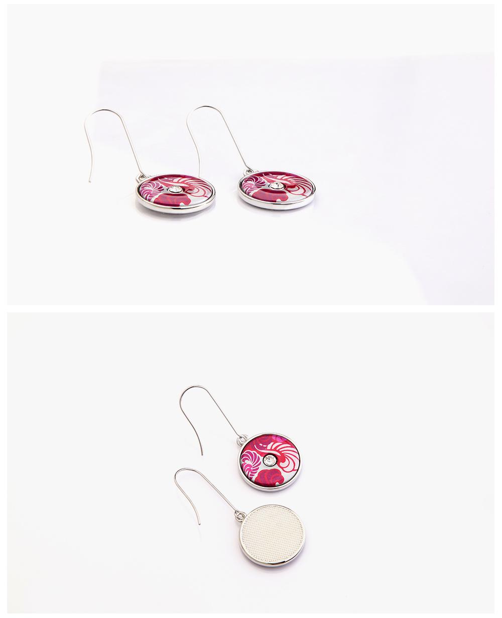 Luxury Hanging Flamingo Pattern Enamel Earring for Women