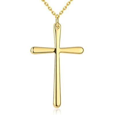 High Quality Gold Plated Cross Necklace Christian Jewelry for Np-K-Akn040