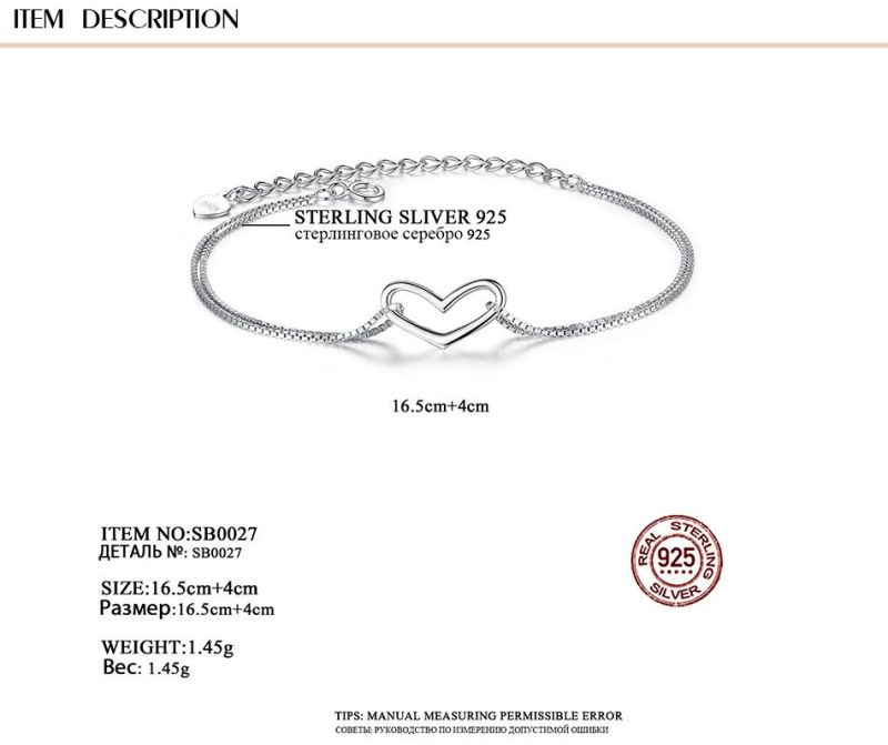 Fashion Charm Bracelet Chain Jewelry for Women