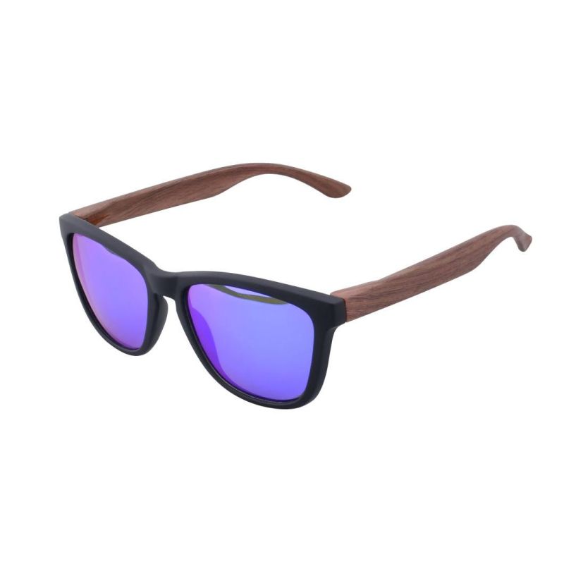 2022 Vintage Promotional Custom Logo Men Brand Wooden Print Frame Glasses Design Custom Sunglasses