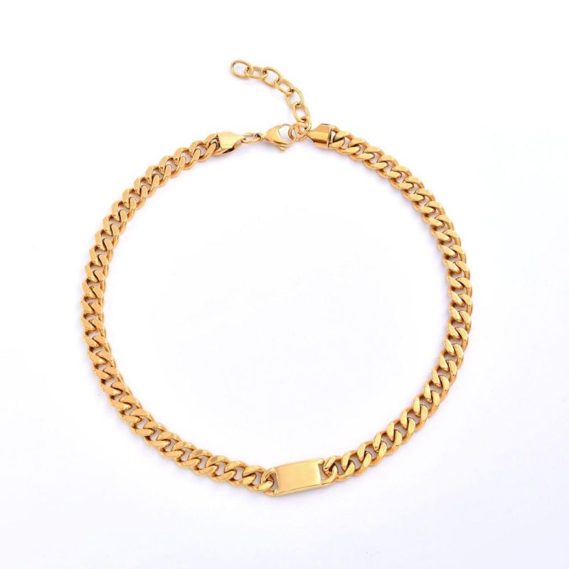 Fashion 18K Gold Plated Stainless Steel Necklace Bracelet Earrings Jewelry Set