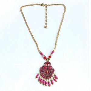 Jewelry Multi Beads Heart Necklace for Women Charm Jewelry