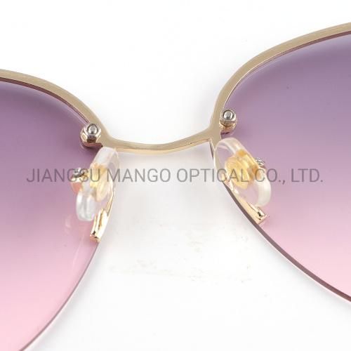 Palm Beach Curve Shape Golden Temples Sunglasses