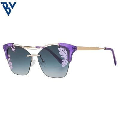 BV Fashion Design Cat Eye Combination Handmade Sunglasses for Women