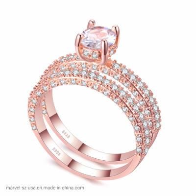 Women Fashion Cubic Zirconia Wedding Engagement Ring Fashion Jewelry