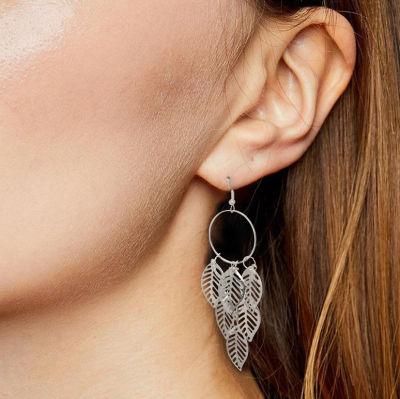 Wholesale Jewelry Drop Earring with Leaves