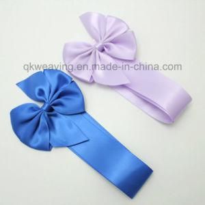 Pre-Tied Polyester Ribbon Bow with Elastic Loop