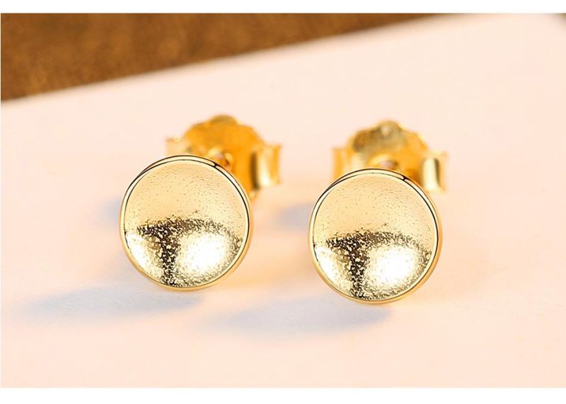 Fashion Creative Temperament Earrings Round Shape Female Ear Studs