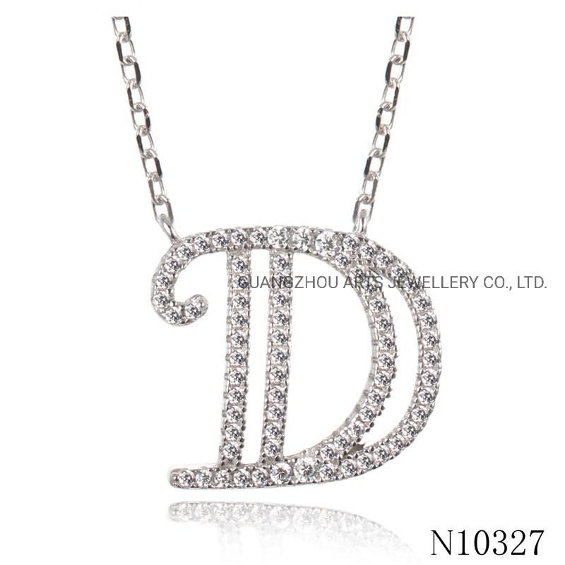 Alphabet Silver Hotsale Jewelry Initial Pendant Necklace