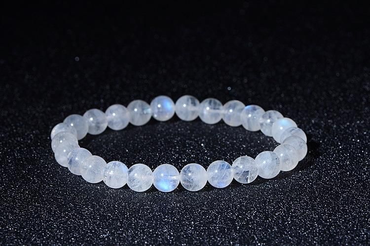 Natural Crystal Blue Moonstone Bracelet White Moonstone Bracelet