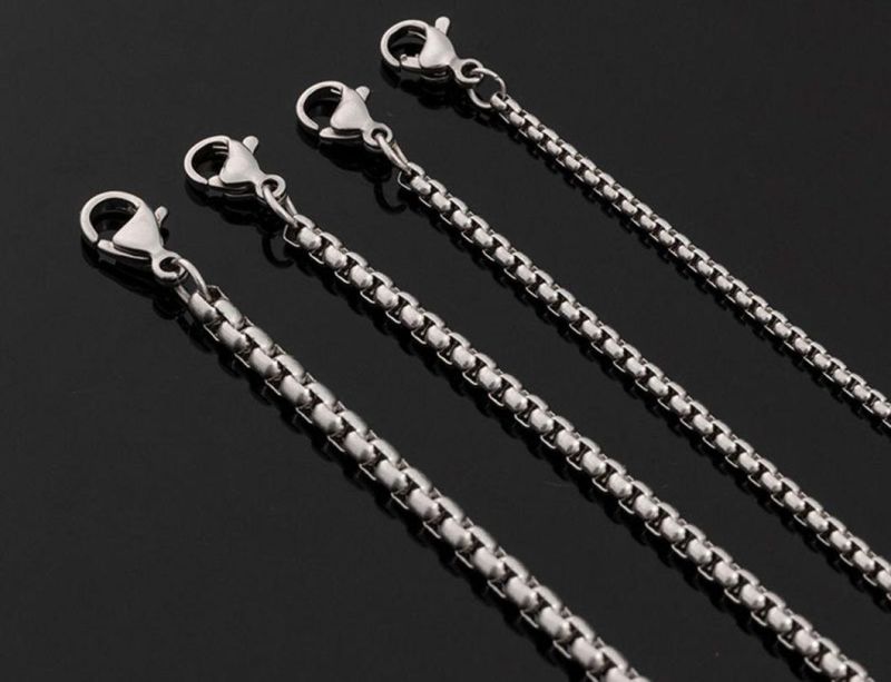 Stainless Steel Vacuum Color Preservation Vacuum Plating 18K Gold Square Pearl Necklace, Environmental Protection and Colorless Ssnl2811