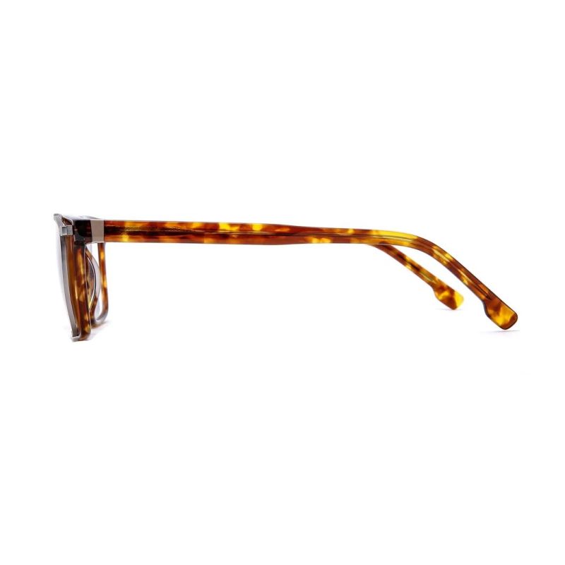 2022 New Design Hand Made Acetate with Metal Clip on Sunglasses Polarized Lens Sunglasses with Ready Goods