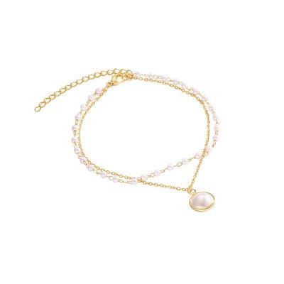 Ladies Pearl Bracelet Simple Zircon Bracelet Niche Trend Bracelet