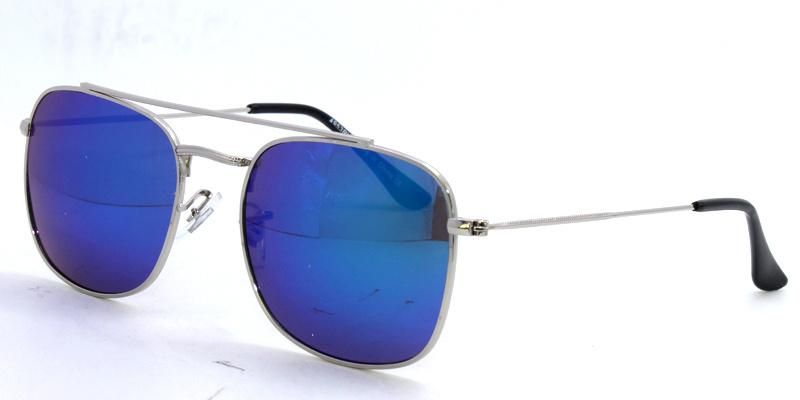 100% UVA/ UVB Protection (UV 400) Retro-Style Round Shape Frame in Classy Golden/Silver Metal Sunglasses