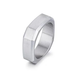 Custom Engraved Name Logo Silver Blank Metal Stainless Steel Signet Rings for Men