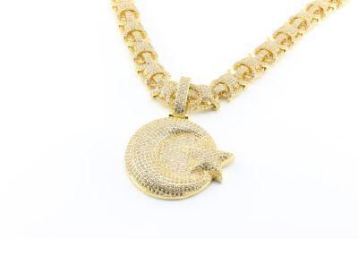 Cuban Chain Jewelry Iced out Hip Hop Big Pendant