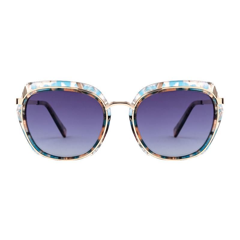 Fashion Luxury Metal Frame Eyeglasses for Women Vintage Retro UV400 Sunglasses