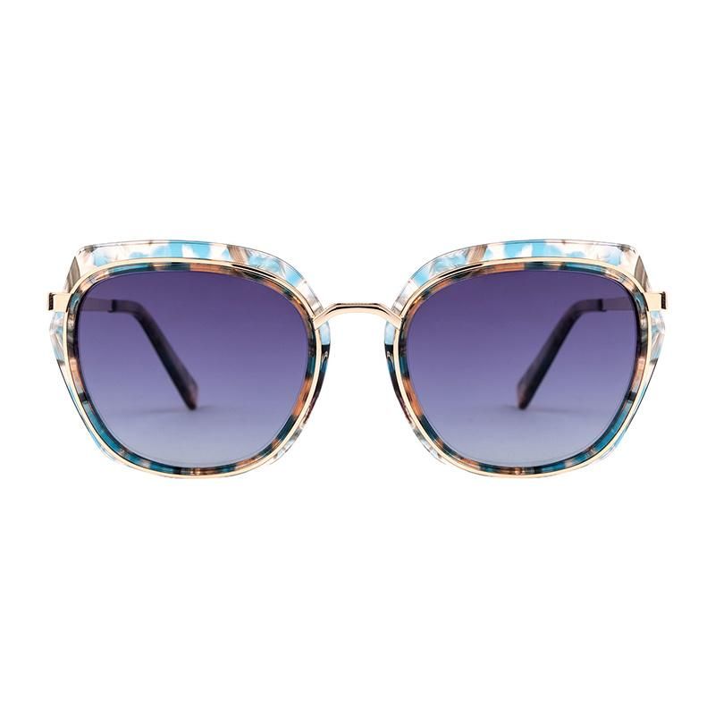 Fashion Luxury Metal Frame Eyeglasses for Women Vintage Retro UV400 Sunglasses