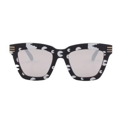 2018 Hot Selling Square Shape Sunglasses with Paper Transfer