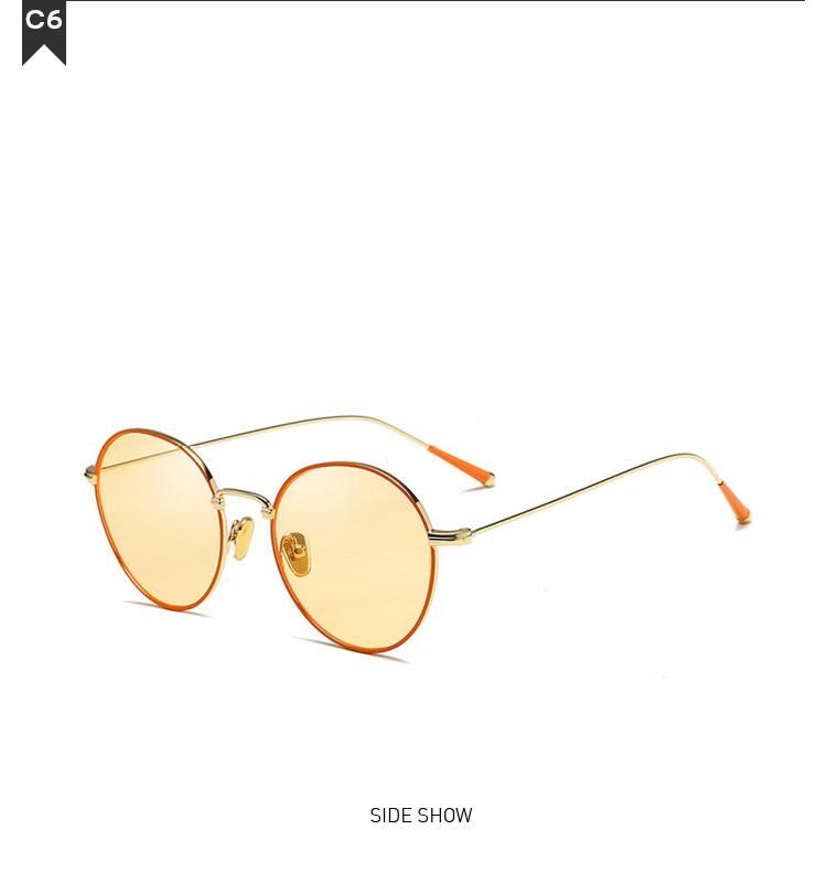 2022 Newest Promotional Sun Glasses Round Frame Fashionable Sunglasses Unisex