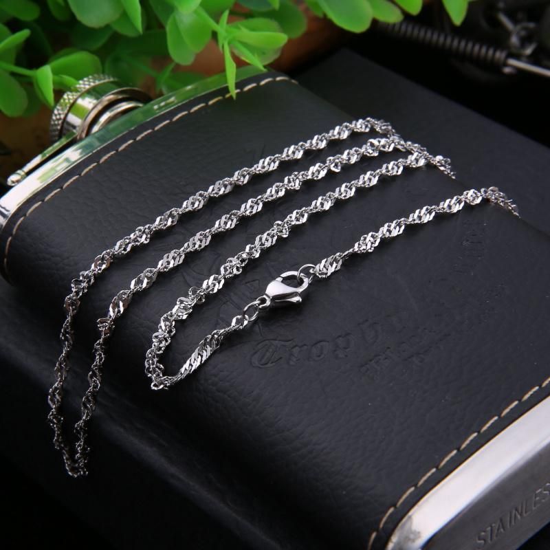 Hot Selling Jewelry Stainless Steel Accessories Singapore Chain Necklace