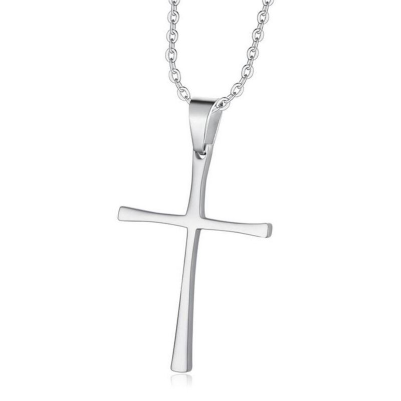 Fashion Stainless Steel Cross Crucifix Necklace