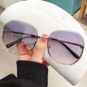 2021 New Arrival Harf Frame Vintage Irregular Fashion Sunglass
