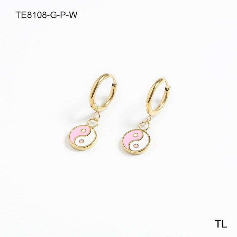 Manufacturer Custom High Quality Fashion Jewelry Earring Jewelry 14K 18K Gold Plated Stainless Steel Jewelry Cute Earring