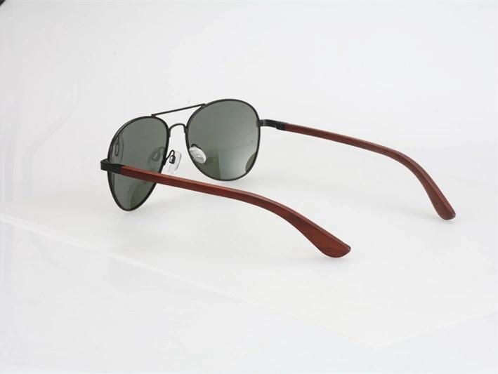 Top Grade Quality Classical Sunglasses with Wooden Legs