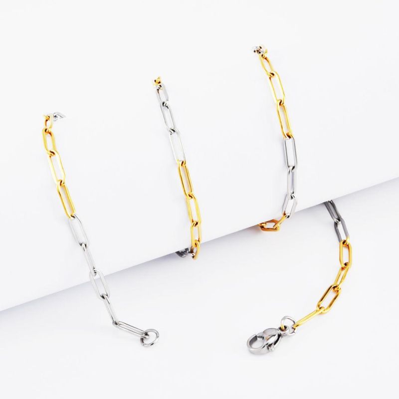 Direct Supplier Non Tarnish Fashion Jewelry Stainless Steel Long Flat Cable Chains for Anklet Bangle Bracelet Necklace Jewellery Making