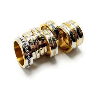 2018 Fashion Women Jewelry Titanium Stainless Steel Gold Ring