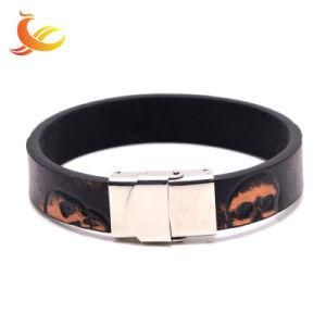 Fashion Accessories Stainless Steel Clasp Genuine Leather Bracelet Jewelry