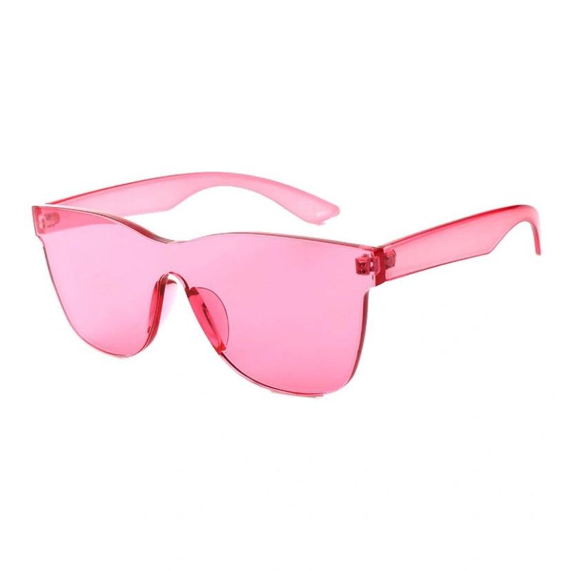 2017 Hot Selling One Piece Injection Sunglasses with Colorful