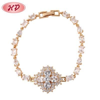 2020 Popular Gold Plated Handmade Woven Natural Stone Bracelet