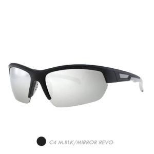 PC Polarized Sports Sunglasses, Fashion Plastic Half Frame Sp8003-04