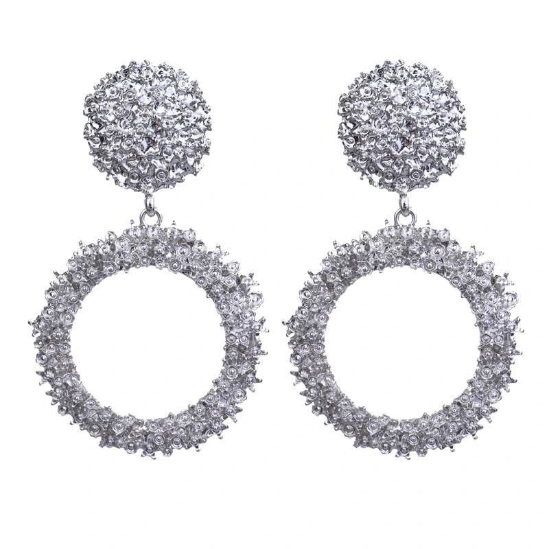 Women Big Vintage Fashion Wedding Drop Earrings Fine Jewelry