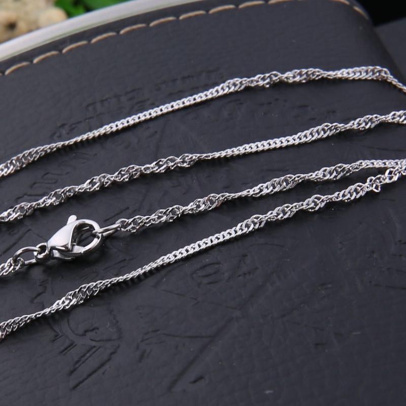 Hot Selling Necklace Making Double Curb Chain with Singapore Chain