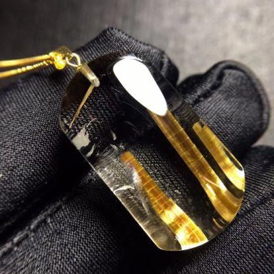 Fashion Pendants Rutilated Quartz Natural Crystal