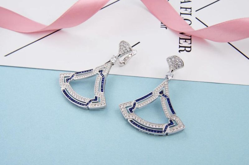 Fashion Accessories 925 Silver or Brass Fashion Jewelry CZ Moissanite Factory Wholesale Fine Jewellery Trendy 2022 Earrings