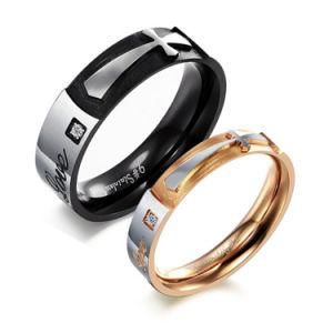Fashion Costume Jewelry 316L Stainless Steel Wedding Ring Jewelry