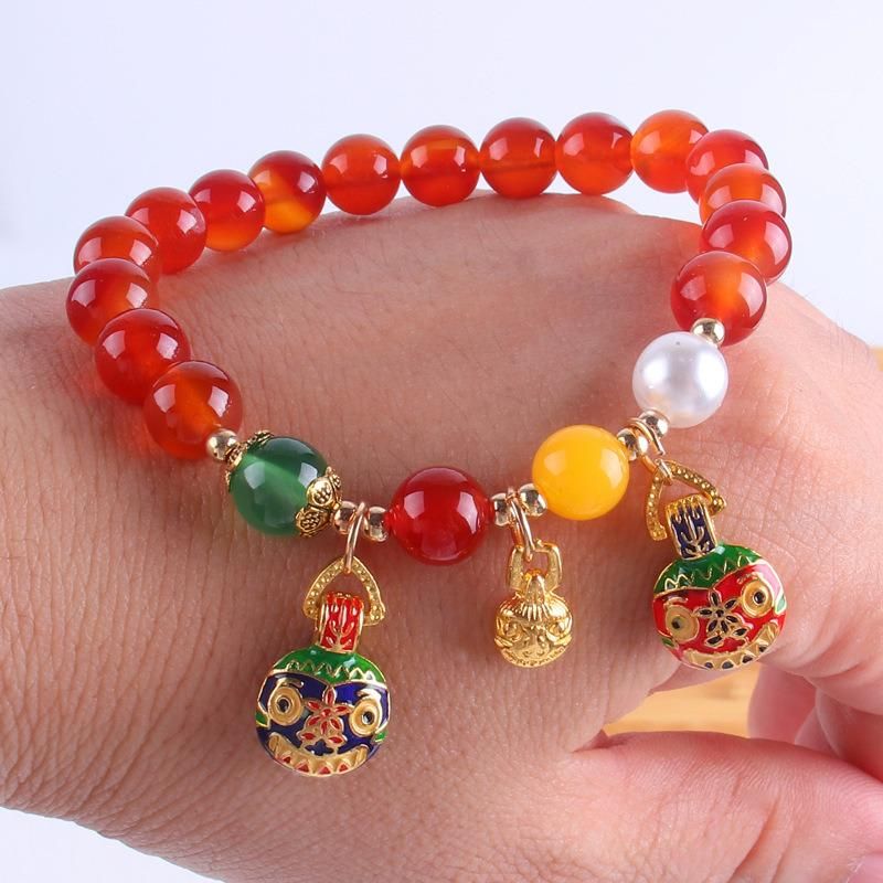 Fashion Jewelry Antique Red Agate Bracelet