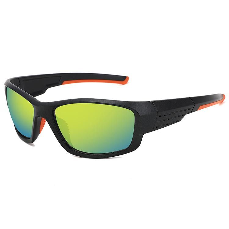 Crystal Dark Blue Plastic Sport Sunglasses