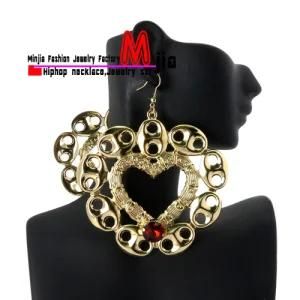 New Basketball Wives Poparazzi Heart Shape Hook High Quality Earring - PE36352