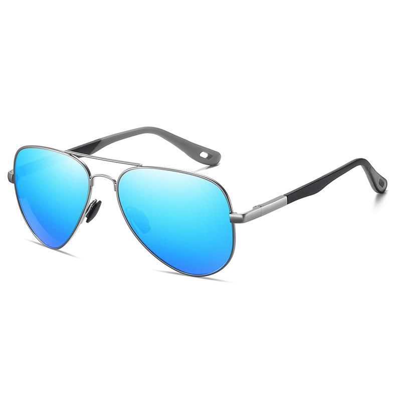 Durable Aviator Style Multi Colors Metal Frame Polarized Sunglasses