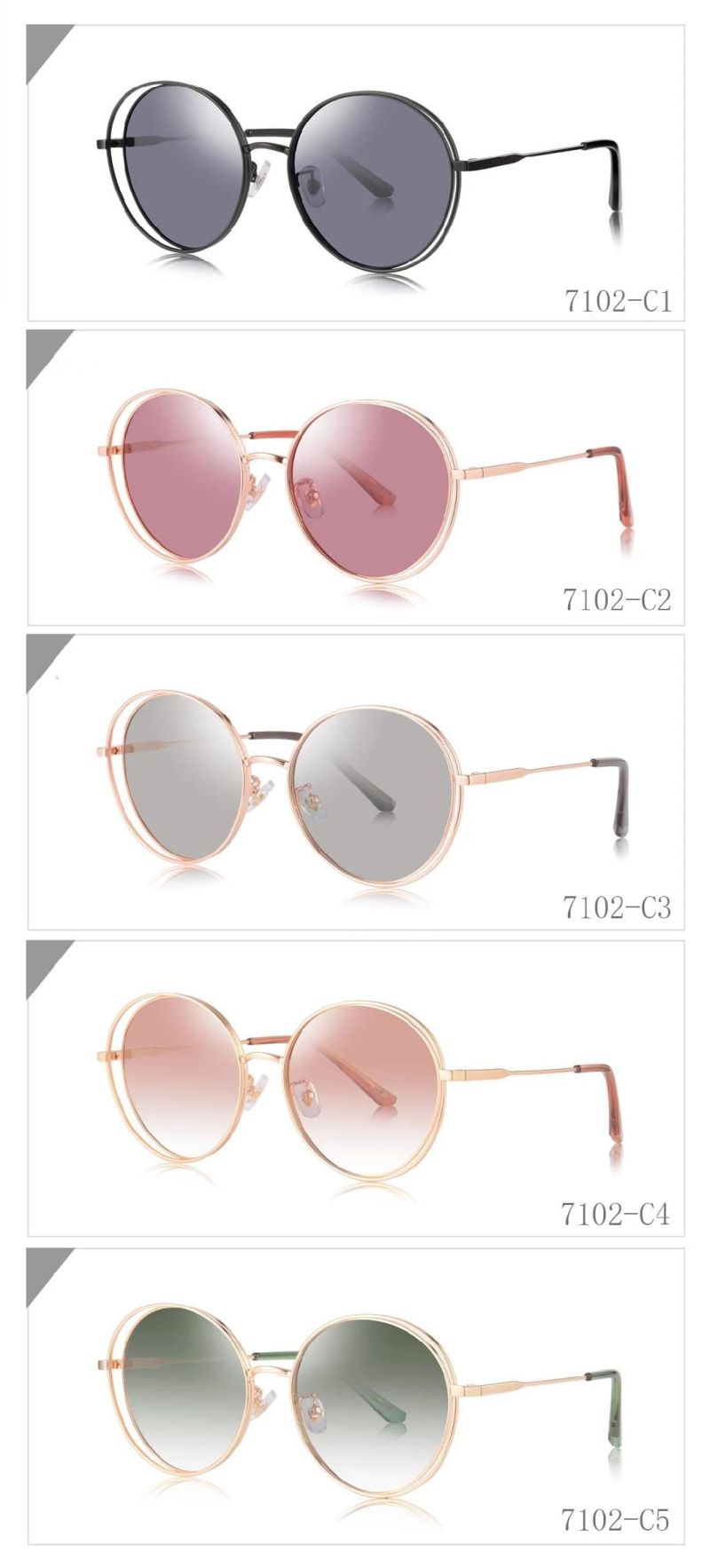 New Candy Color Metal Polarized Sunglasses Manufacturers Direct Sales of Popular Styles