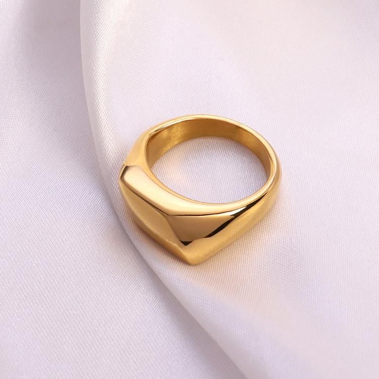 Custom Custom Shaped Stainless Steel Stamp Fashion Ring