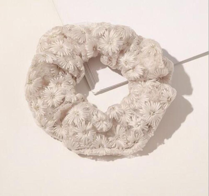 Instagramstyle Lace Floret Hair Band Elegant Scrunchies