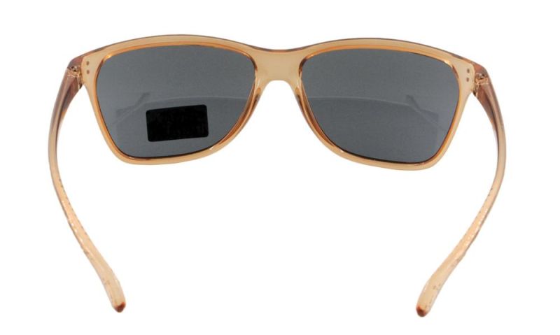 CE UV400 Custom Popular Solid Color Transparent Frame Plastic Sunglasses